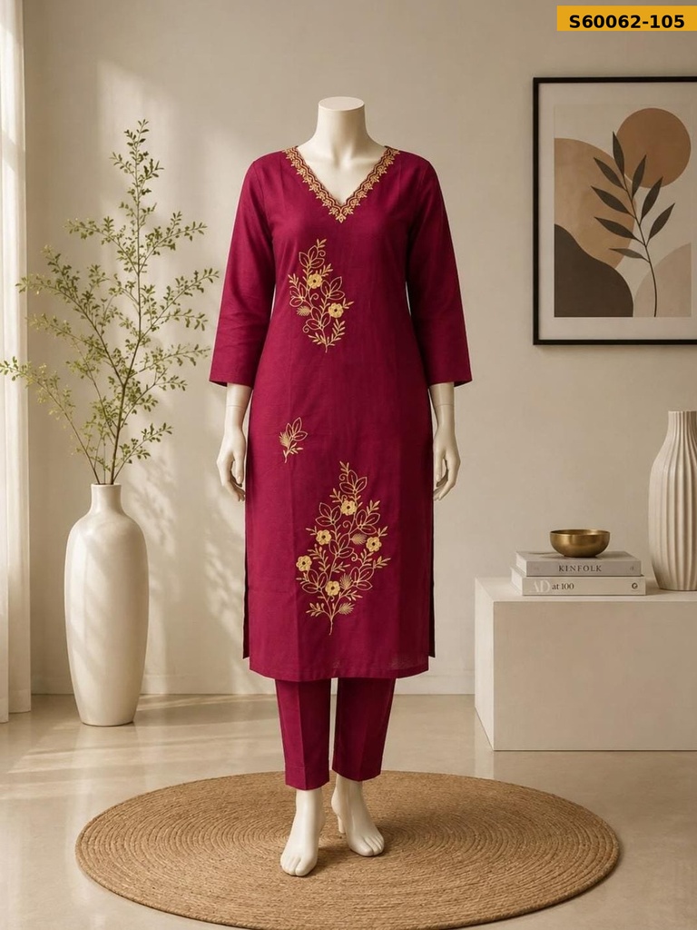 Fancy Dabu Cotton Coord Set