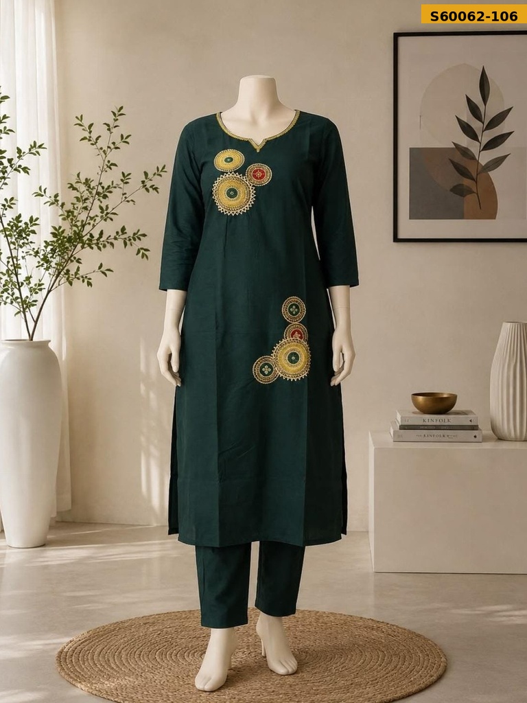 Fancy Dabu Cotton Coord Set
