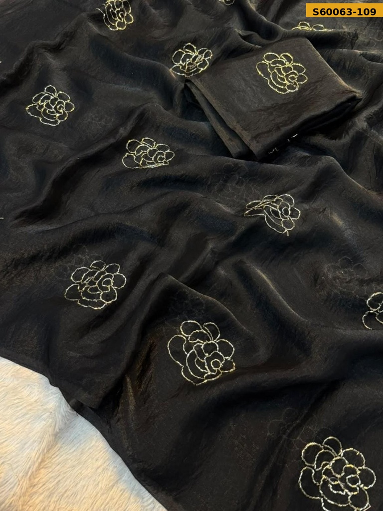 Fancy Two tone Space Silk Saree