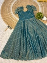 Fancy Dual tone Tissue Kurti