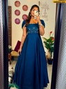 Fancy Vichitra Silk Blooming Gown