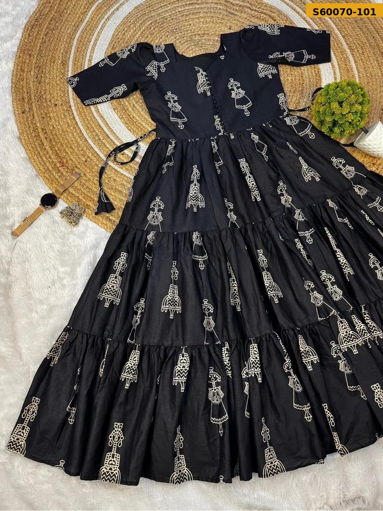 Fancy Cotton Printed Maxi