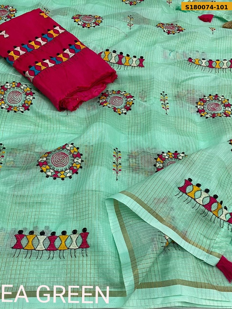 Fancy Manipuri Kota Checks Saree