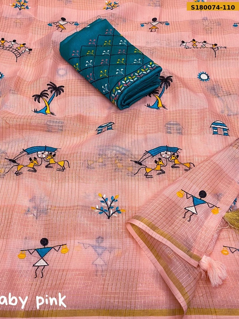 Fancy Manipuri Kota Checks Saree