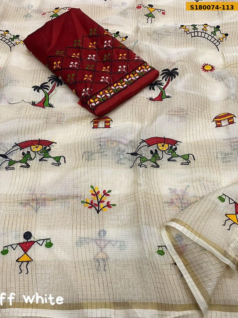 Fancy Manipuri Kota Checks Saree
