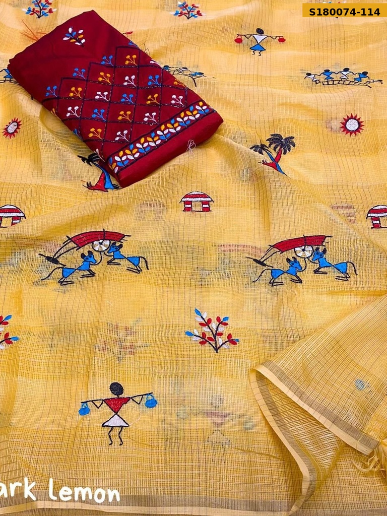 Fancy Manipuri Kota Checks Saree