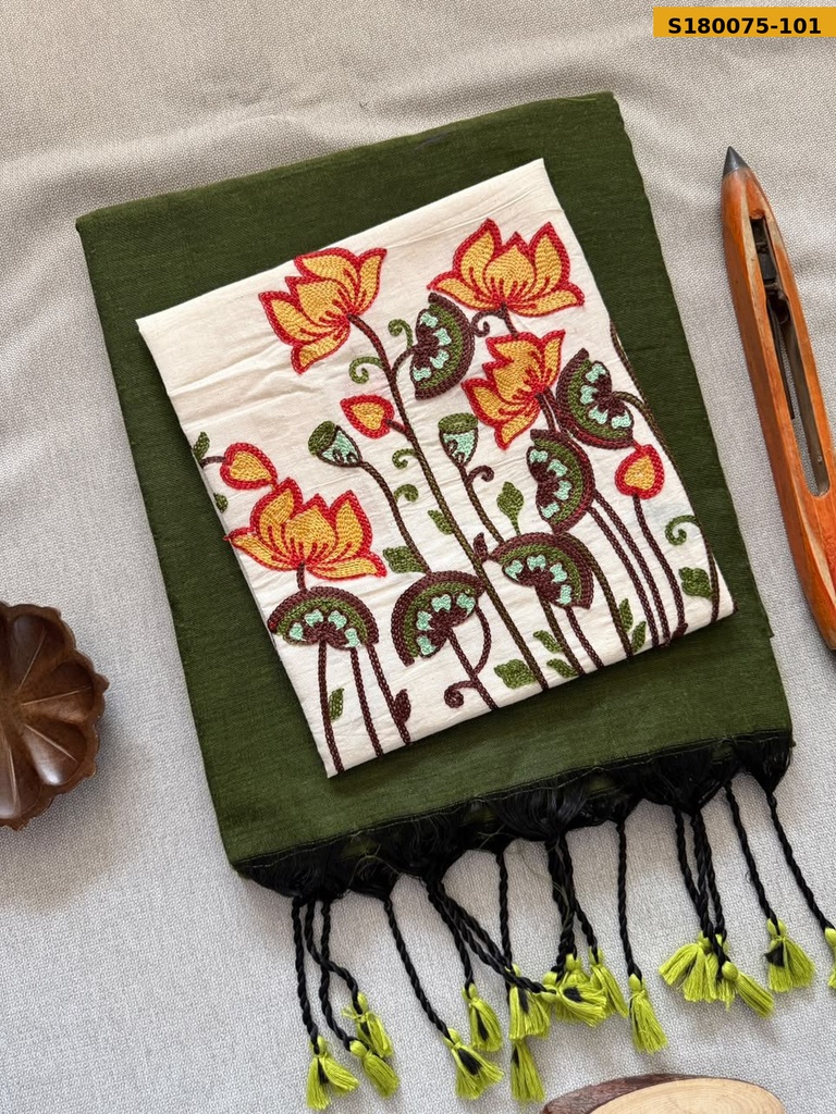 Fancy Khadi Cotton Saree