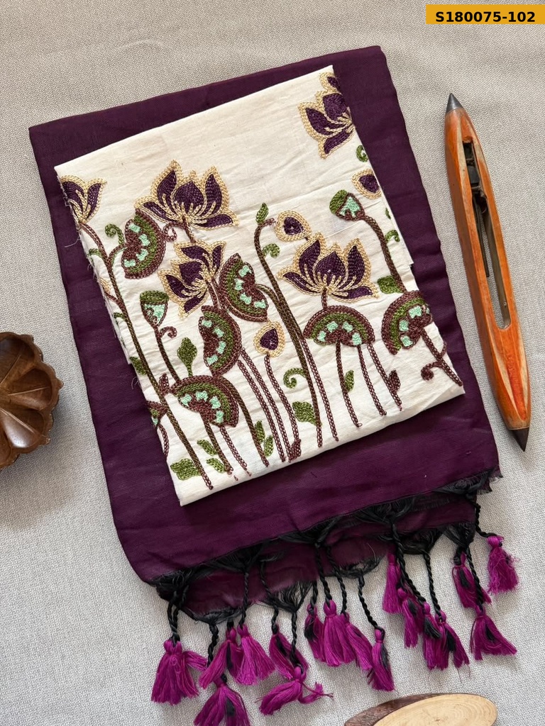 Fancy Khadi Cotton Saree