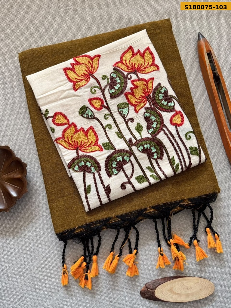 Fancy Khadi Cotton Saree