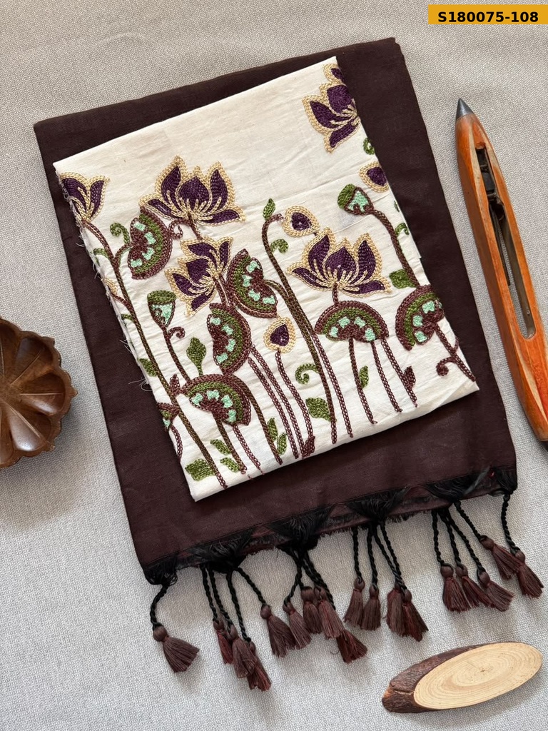 Fancy Khadi Cotton Saree