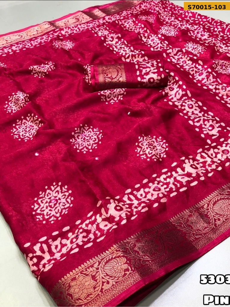Fancy Marshmello Bandhani Printed Saree Saree