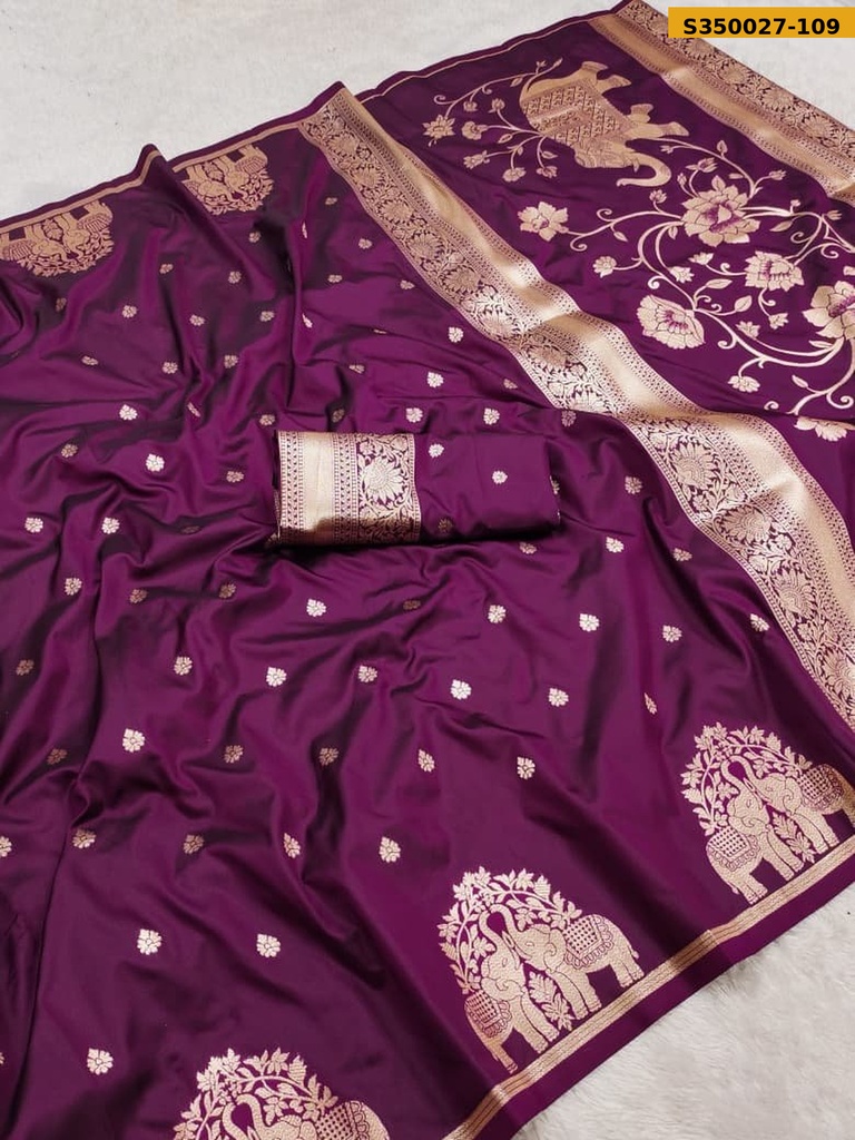 Fancy Soft Banarasi Silk Saree