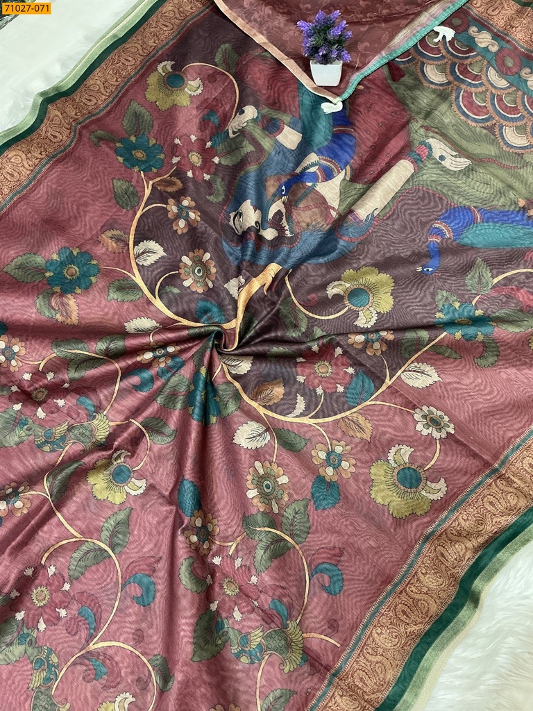 Soft Fancy Chanderi Silk Saree