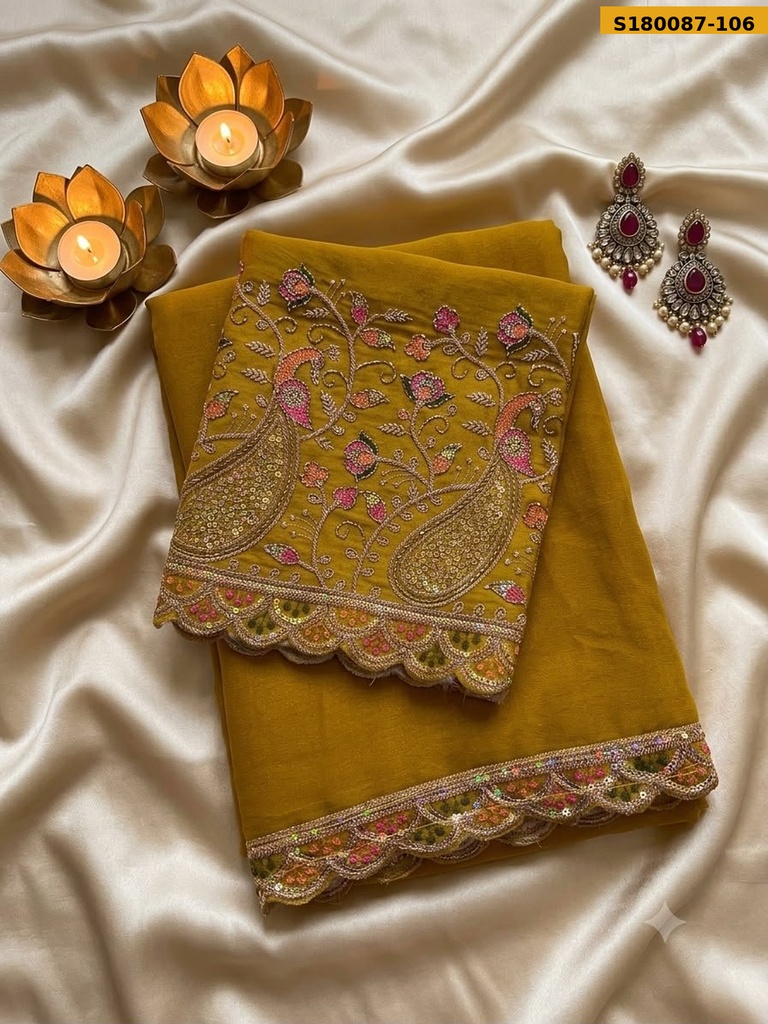 Fancy Star Georgette Saree