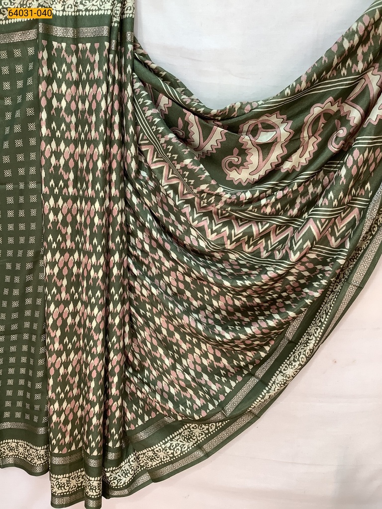 Fancy bentex crepe silk printed sarees
