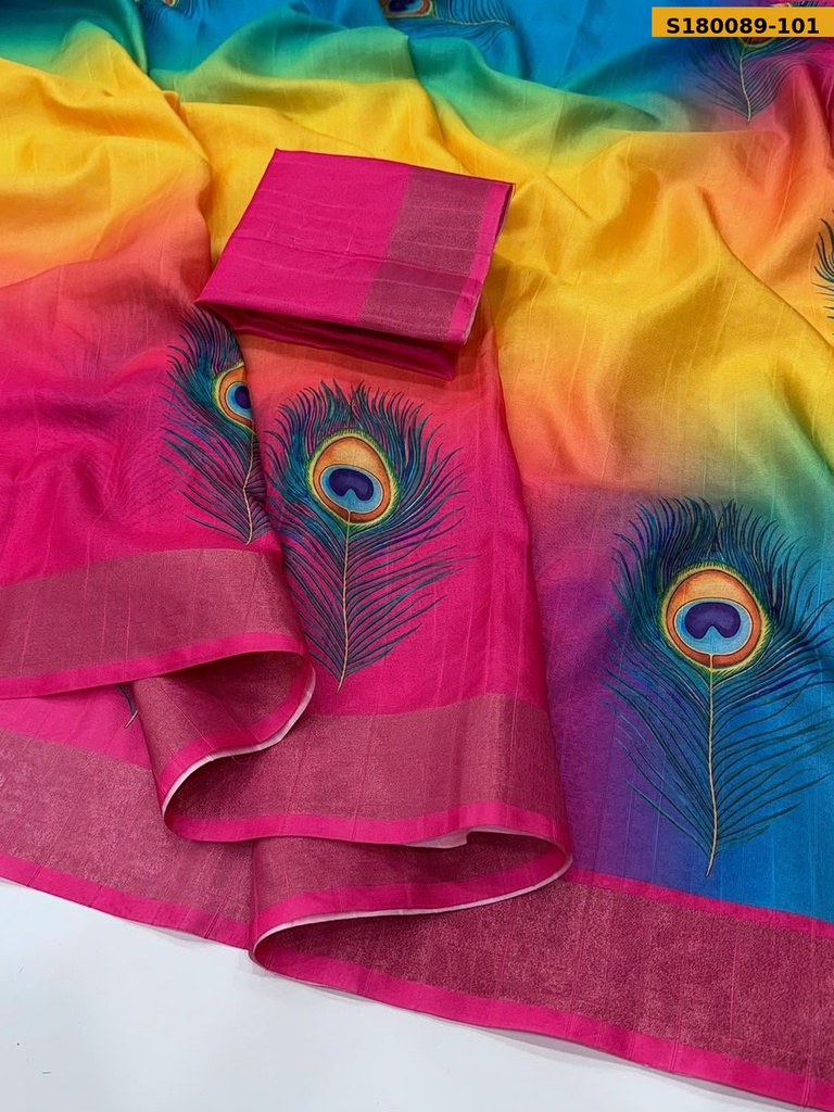 Fancy Tussar Silk Saree