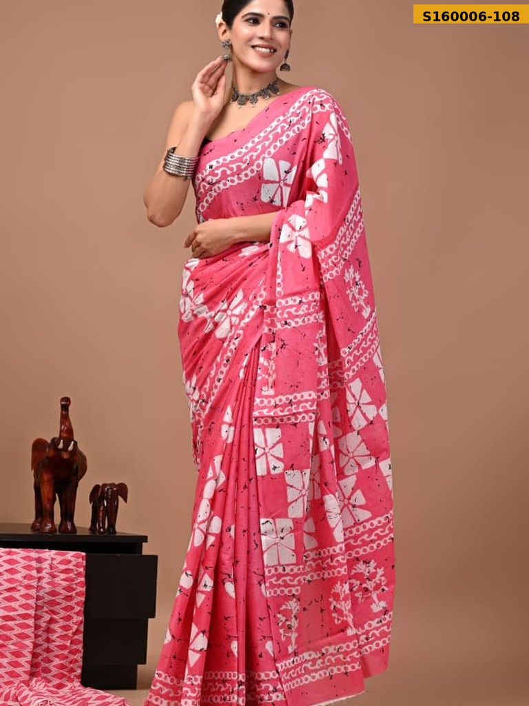 Fancy Cotton Mulmul Sarees