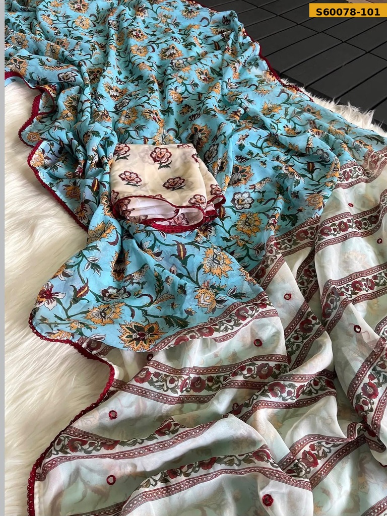 Fancy Soft Georgette Saree