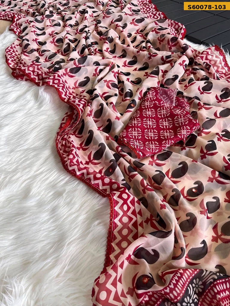 Fancy Soft Georgette Saree