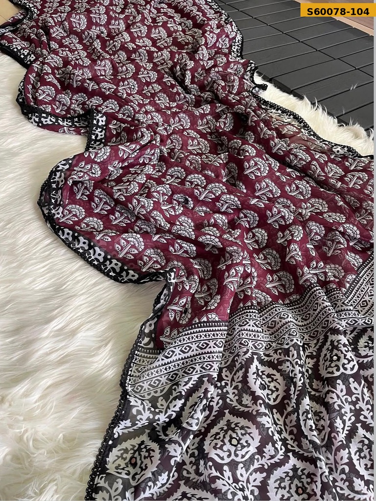 Fancy Soft Georgette Saree