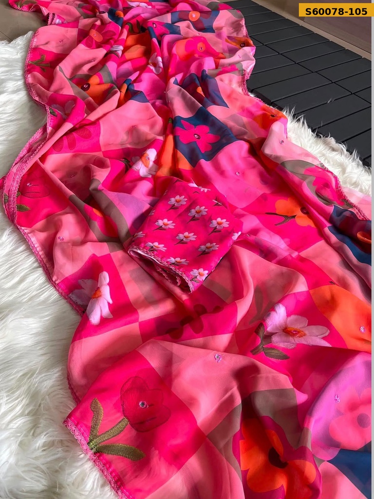 Fancy Soft Georgette Saree