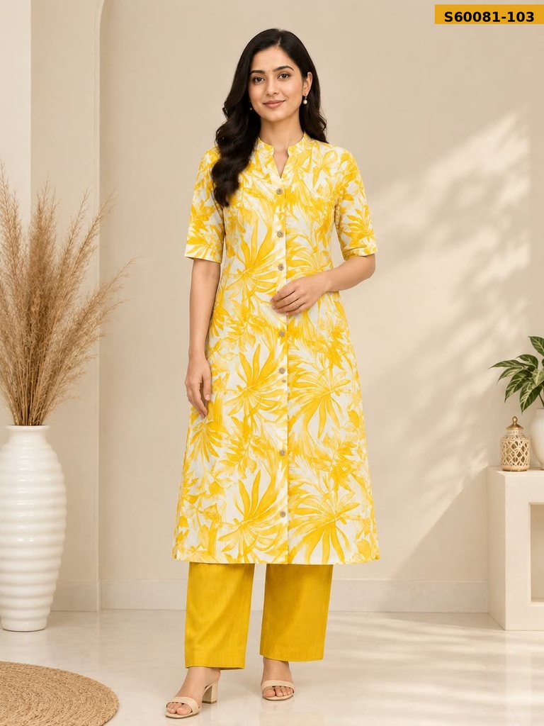 Fancy Cotton Aline Coord Set