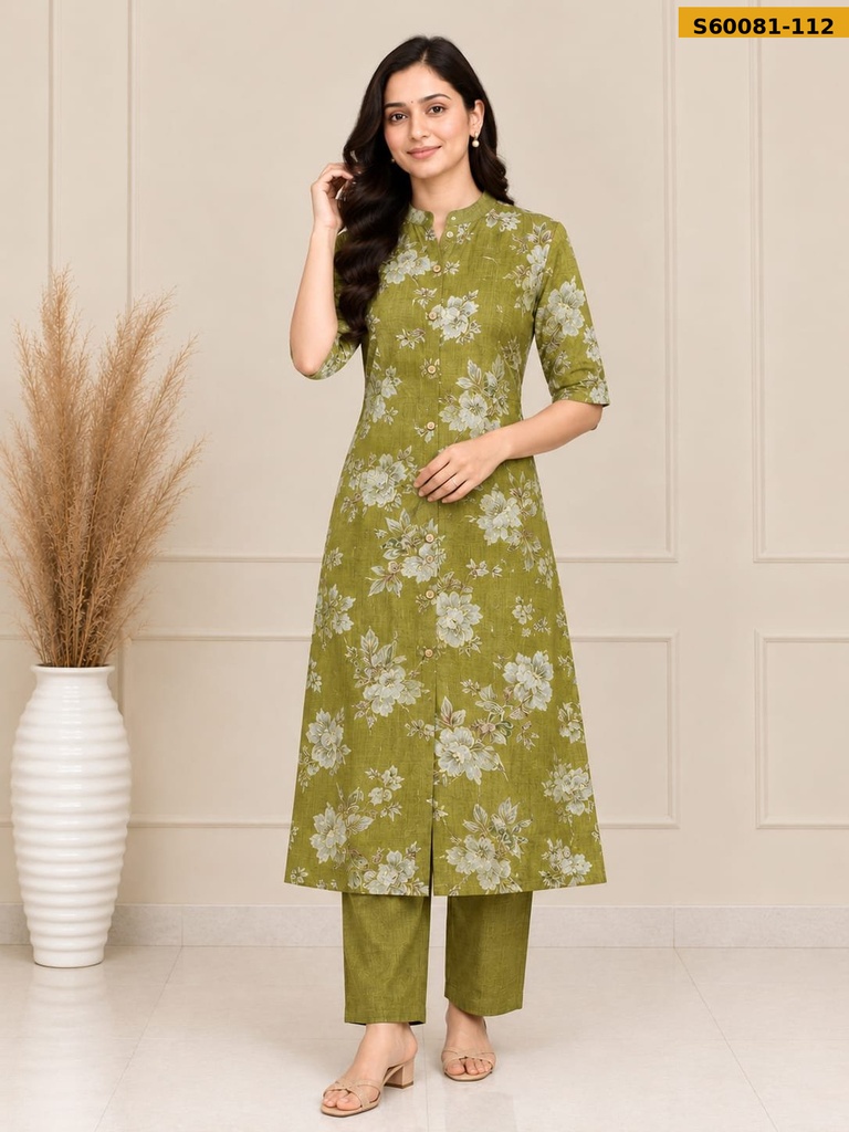 Fancy Cotton Aline Coord Set