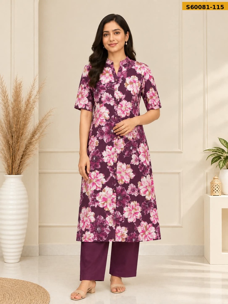 Fancy Cotton Aline Coord Set