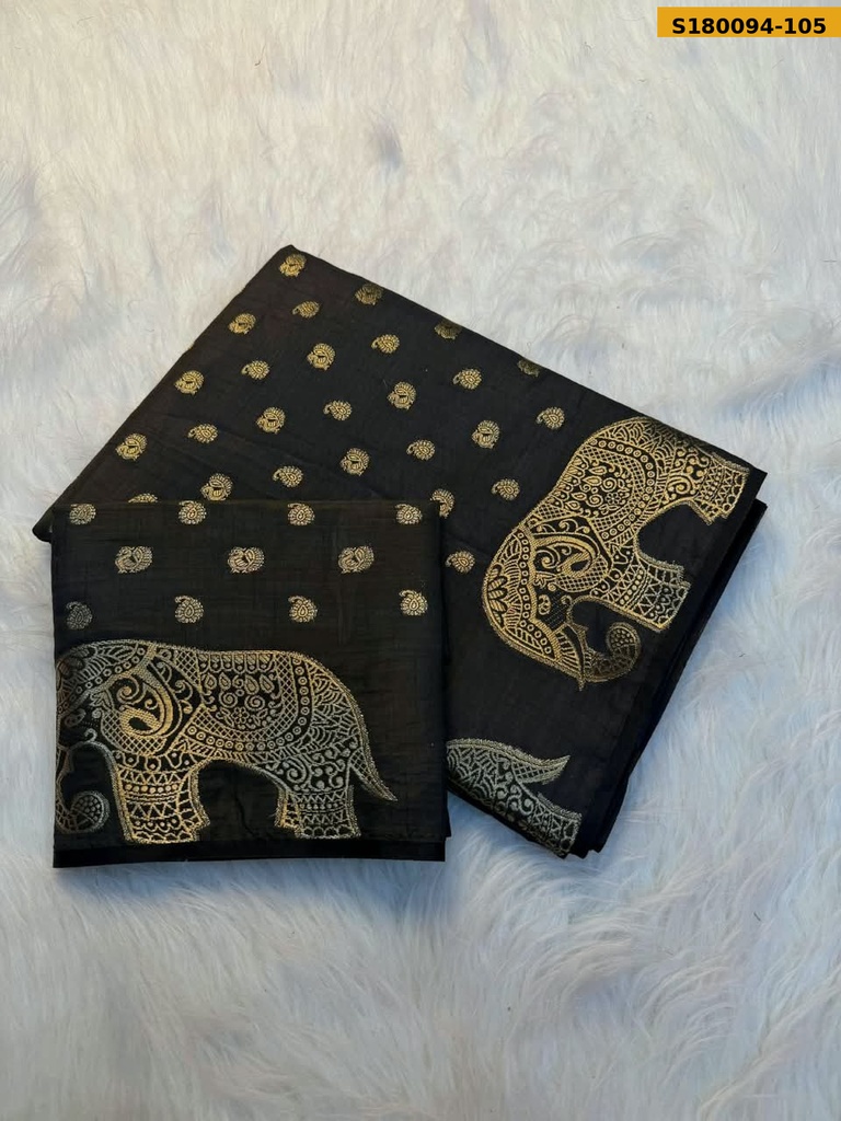 Fancy Soft Tusser Silk Saree