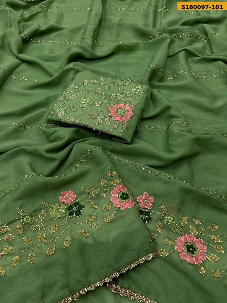Fancy Star Georgette Saree
