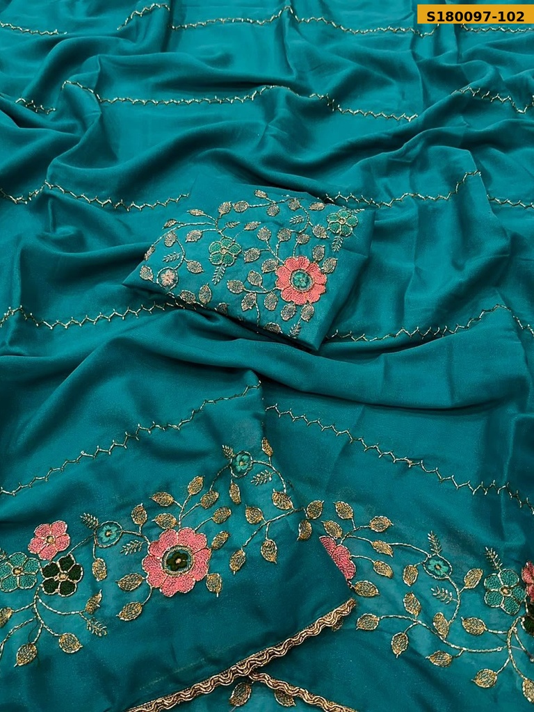 Fancy Star Georgette Saree