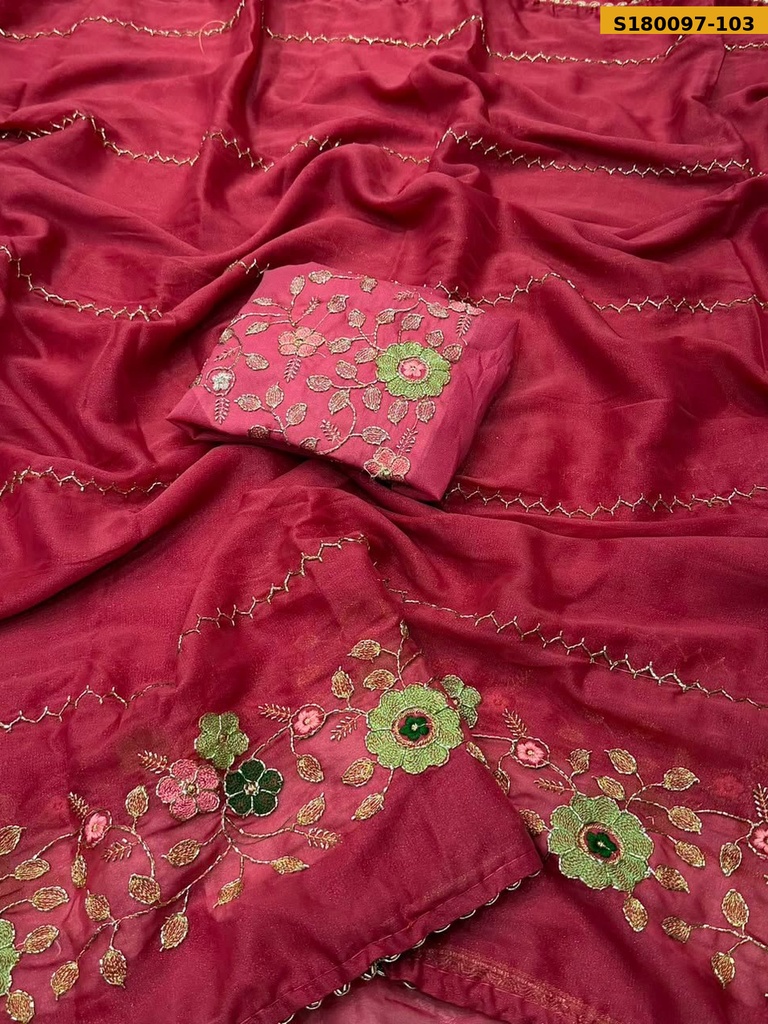 Fancy Star Georgette Saree