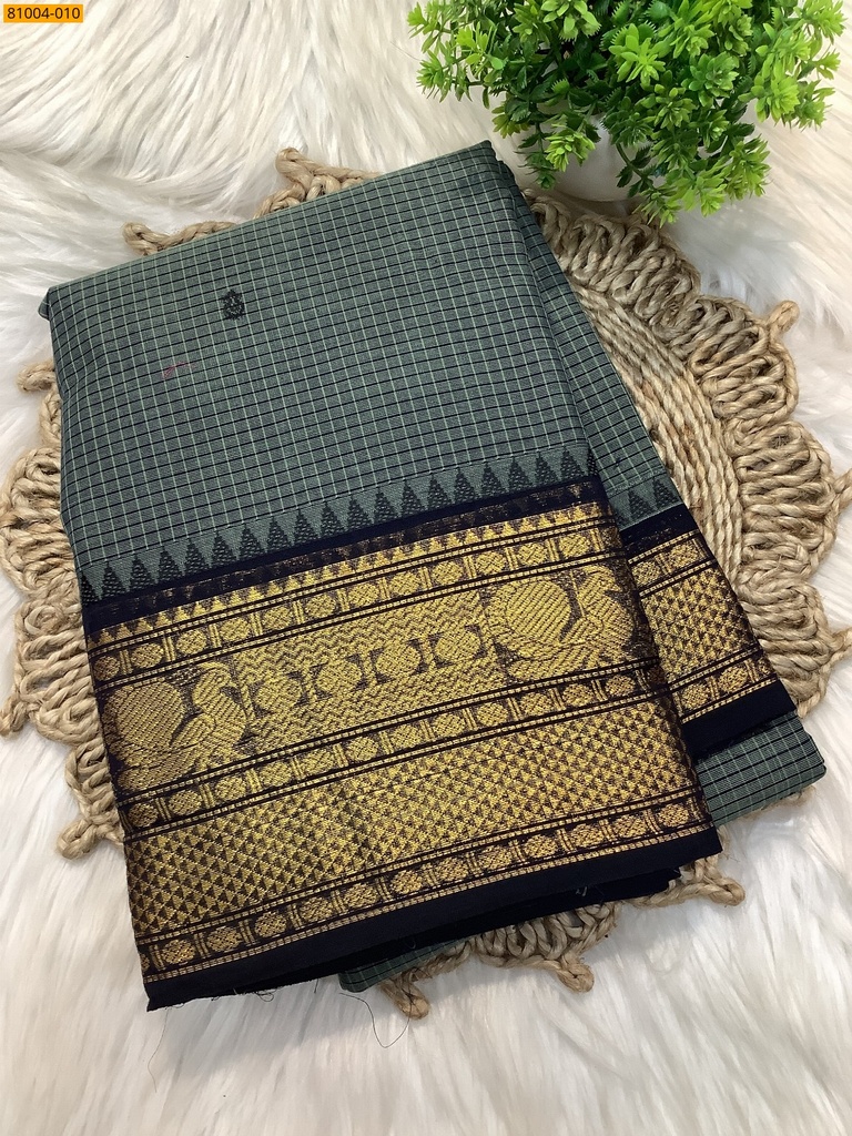 Chettinad Cotton checked Sarees