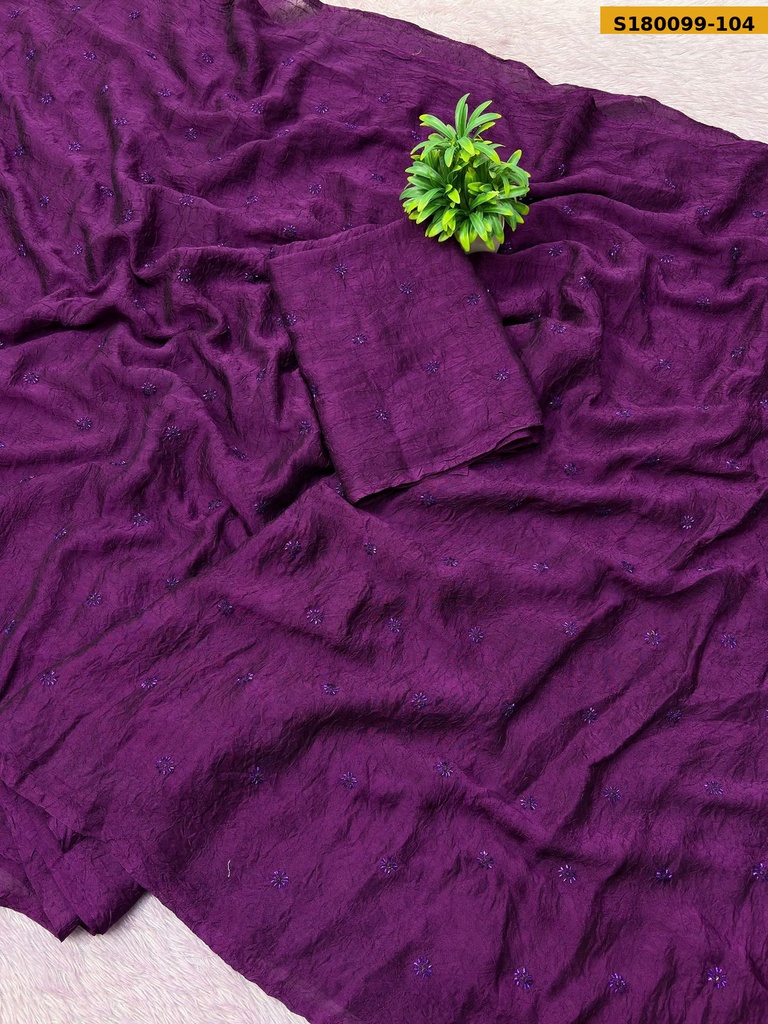 Fancy Rangoli Crush Silk Saree