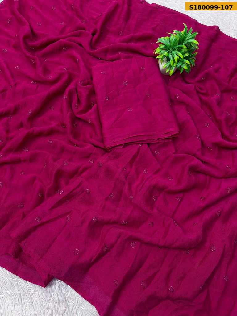 Fancy Rangoli Crush Silk Saree