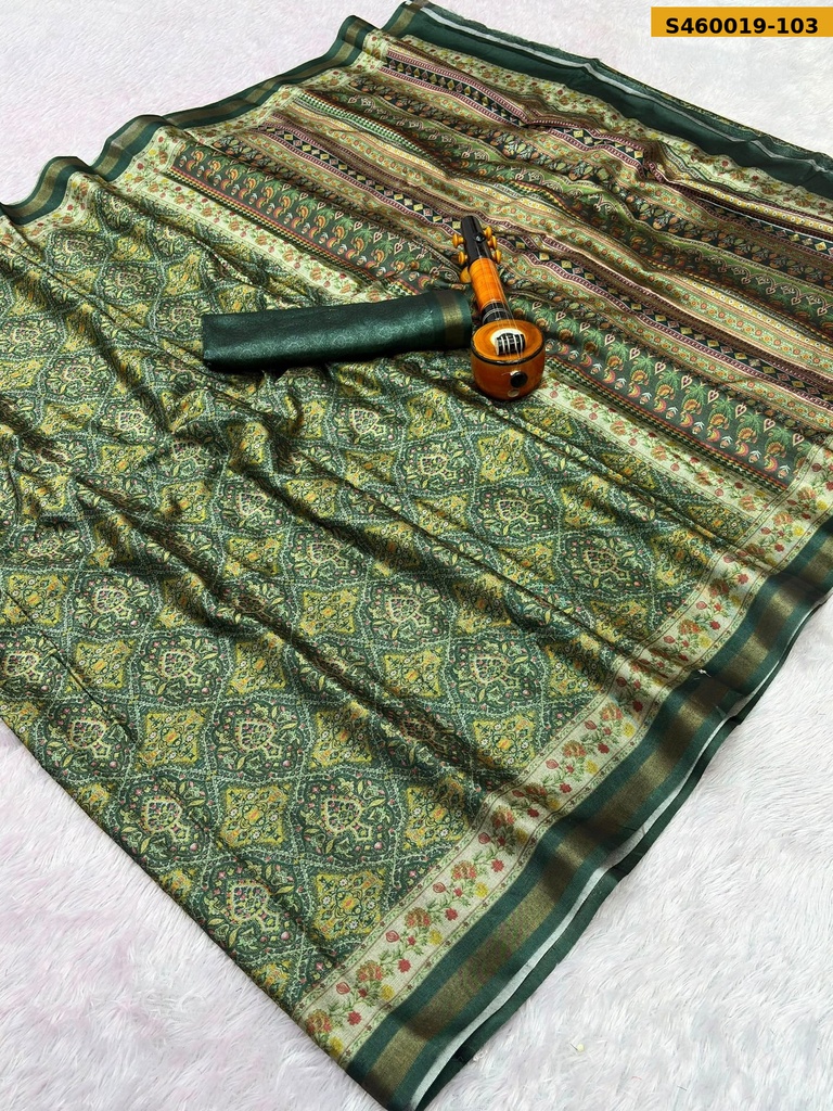 Fancy Soft Bleck Mul Cotton Saree
