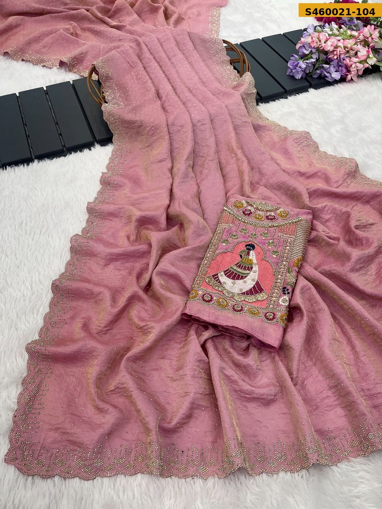 Fancy Glory Satin Sarees (S-100)