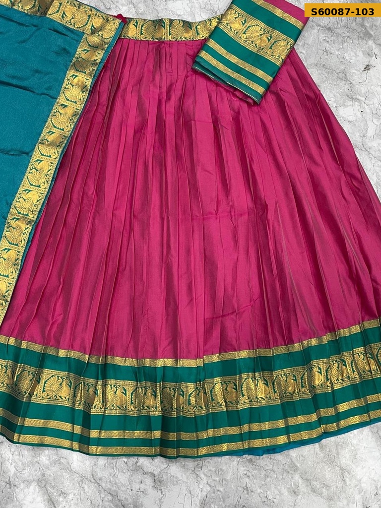 Fancy kanjivaram silk lehanga