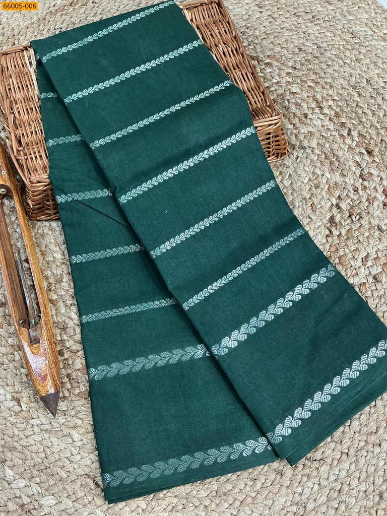 Sungudi cotton veldari Silver Zari weave sarees