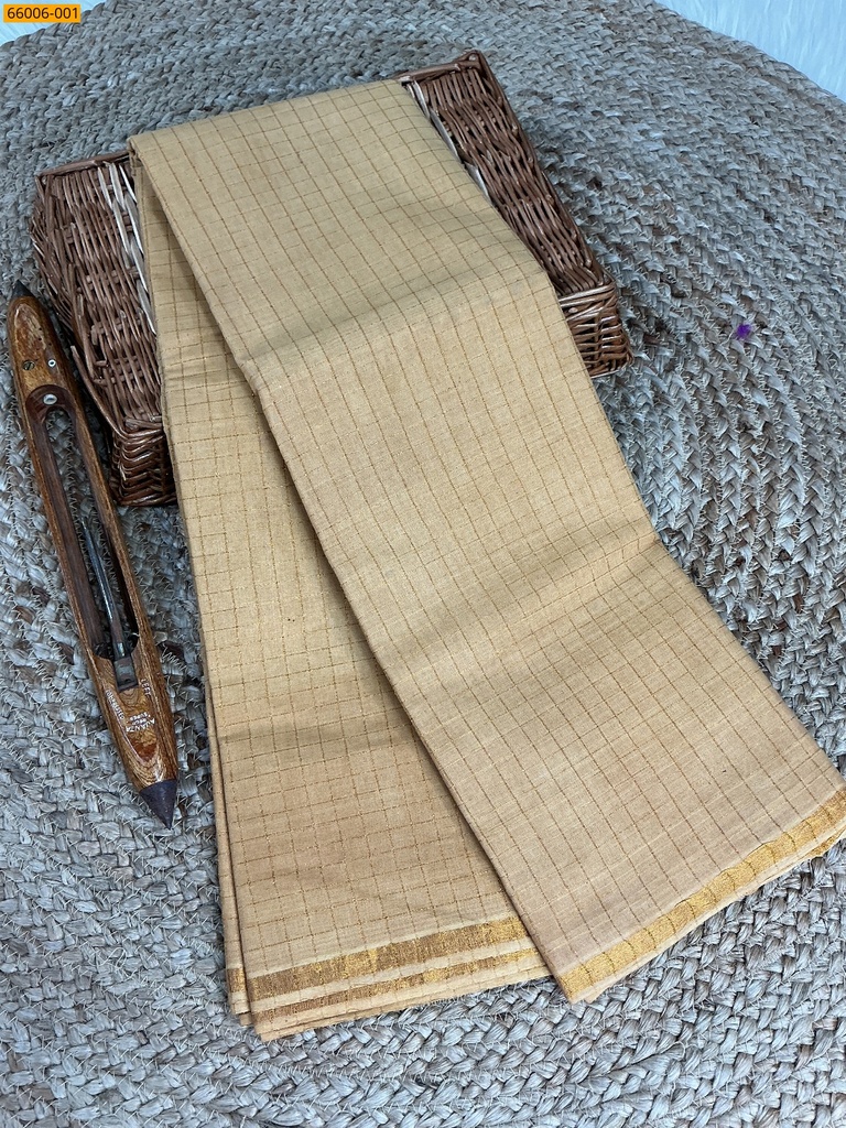 Sungudi Cotton Zari kattam Saree