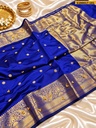 Banarasi Katan Silk Ghungroo work Saree