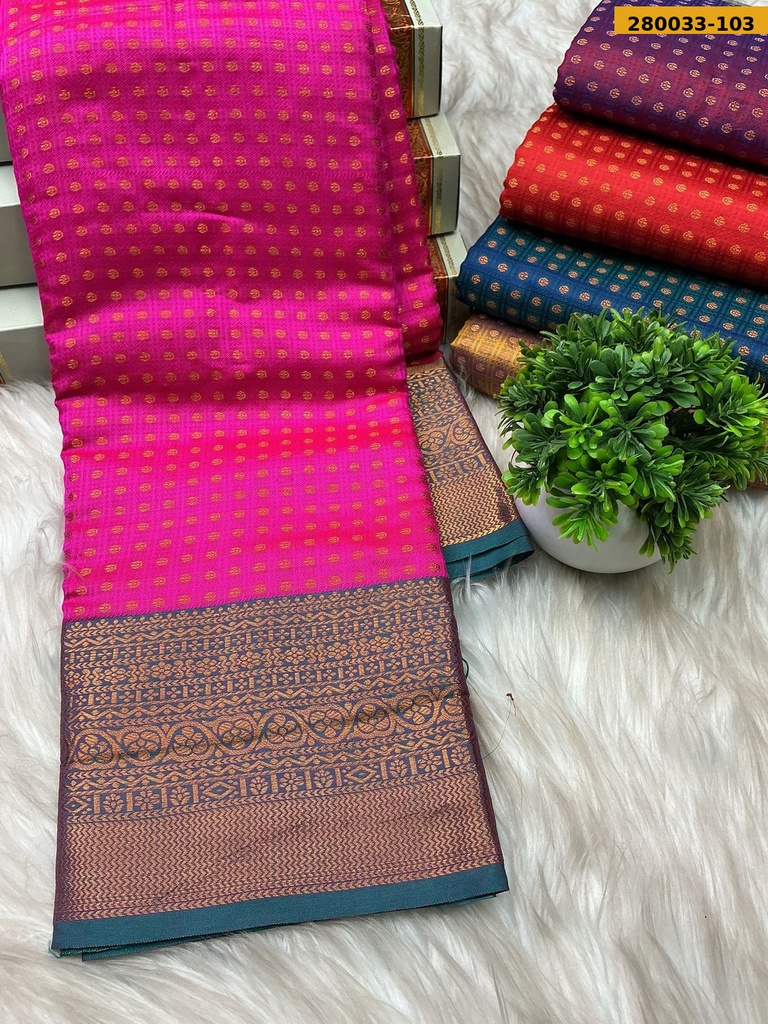 Fancy gold coin butta silk sarees