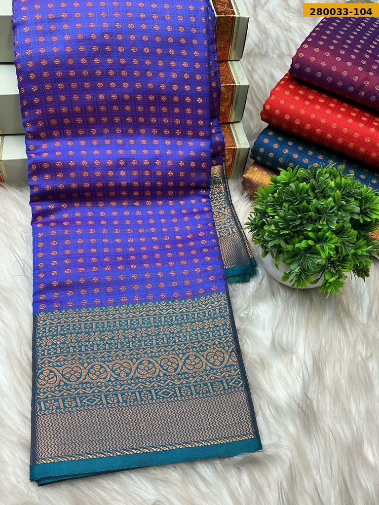 Fancy gold coin butta silk sarees