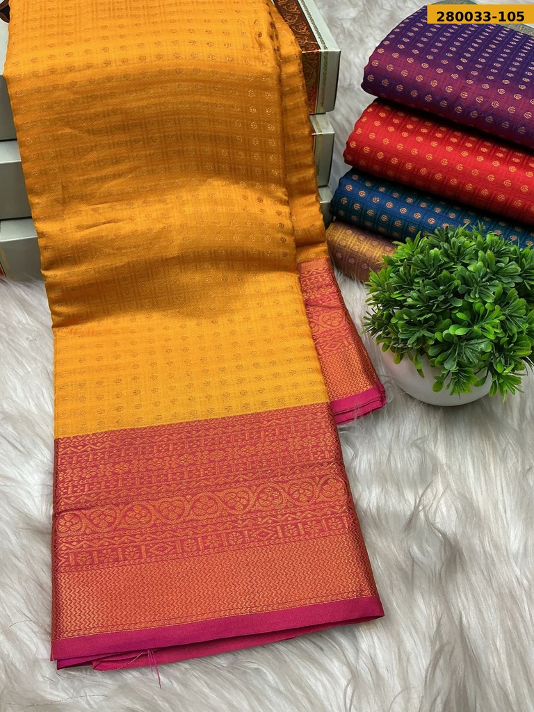 Fancy gold coin butta silk sarees