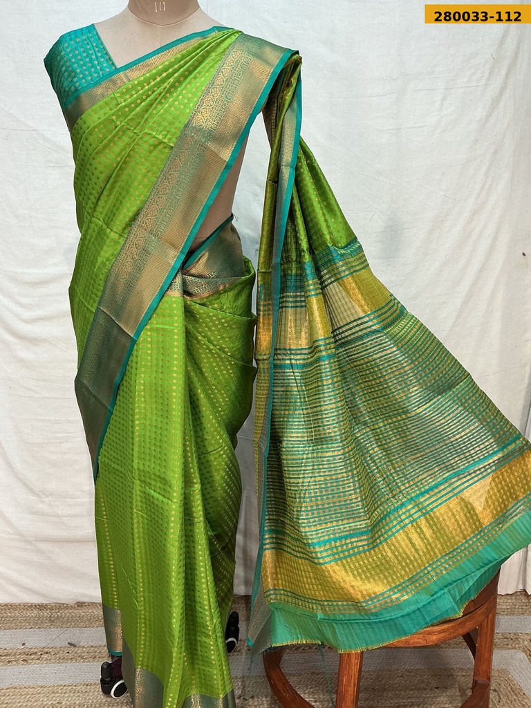 Fancy gold coin butta silk sarees