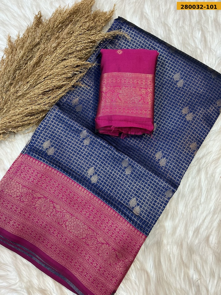[280032-101] Fancy Sangam Pattu Katan Silk Saree (280032-101)