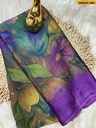 Fancy Metallic chiffon saree