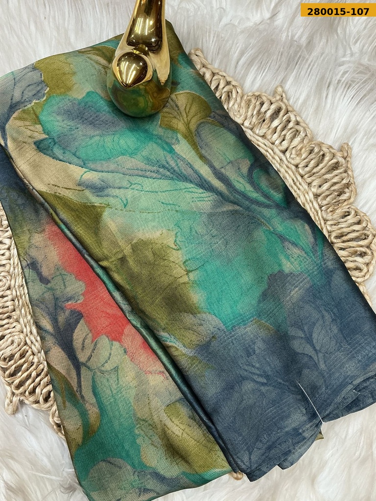 Fancy Metallic chiffon saree
