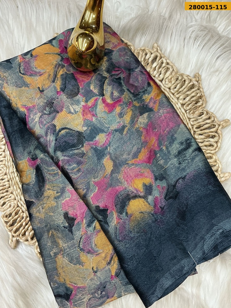 Fancy Metallic chiffon saree
