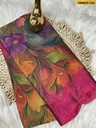 Fancy Metallic chiffon saree